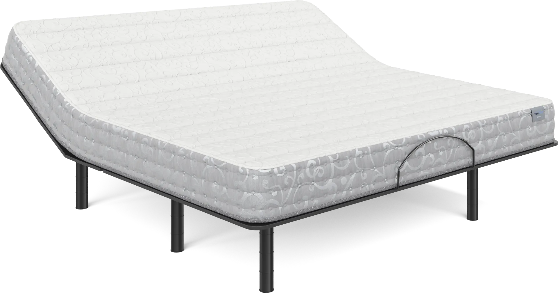 Therapedic Bahia King Mattress Set with Head Up Only Base - Image 1