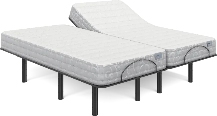 Therapedic Bahia Split King Mattress Set with Head Up Only Base