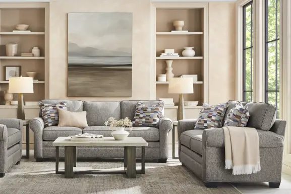 Bellingham Gray Textured 5 Pc Living Room