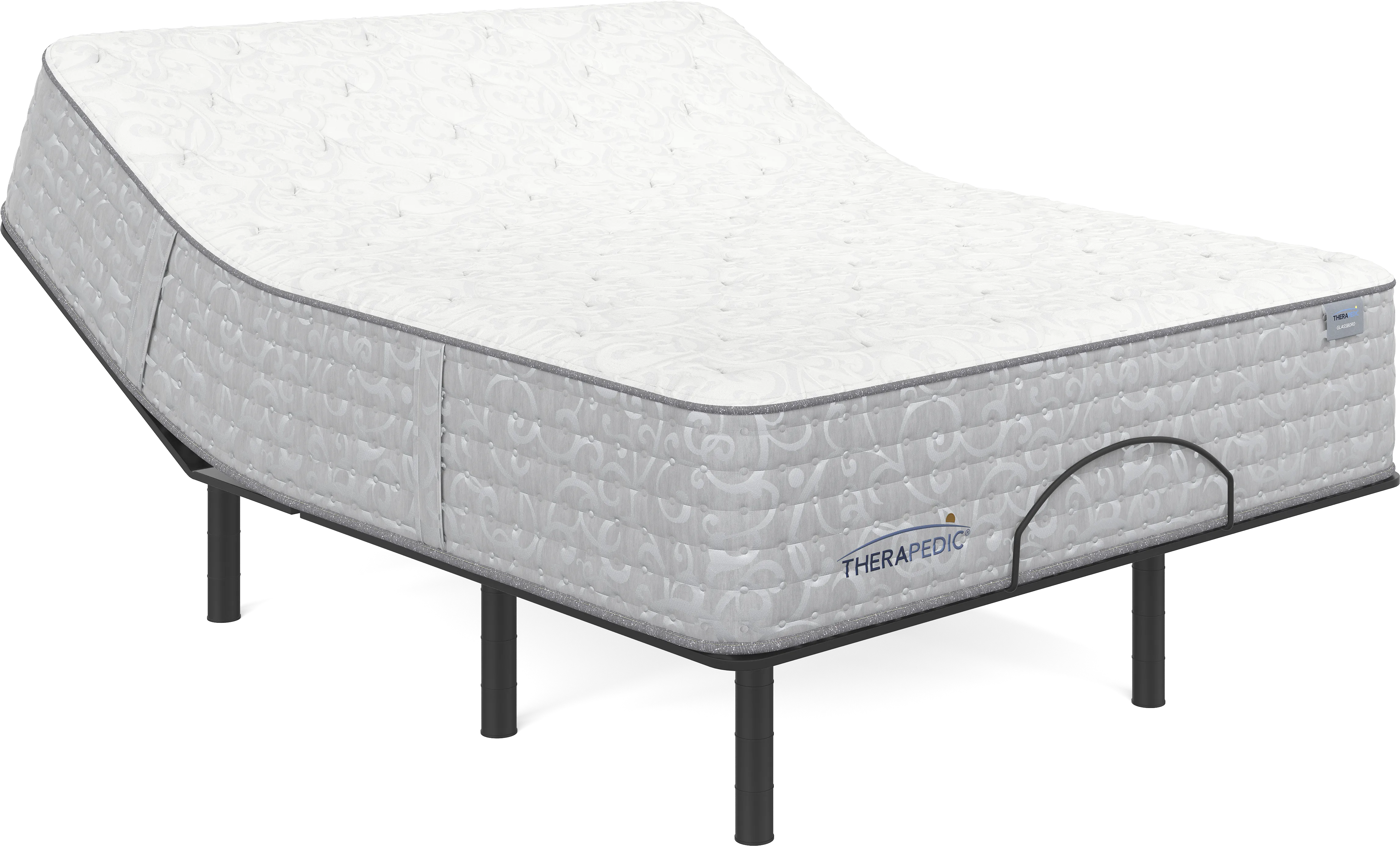 Therapedic Glassboro Queen Mattress with Head Up Only Base - Thumbnail - Image 1