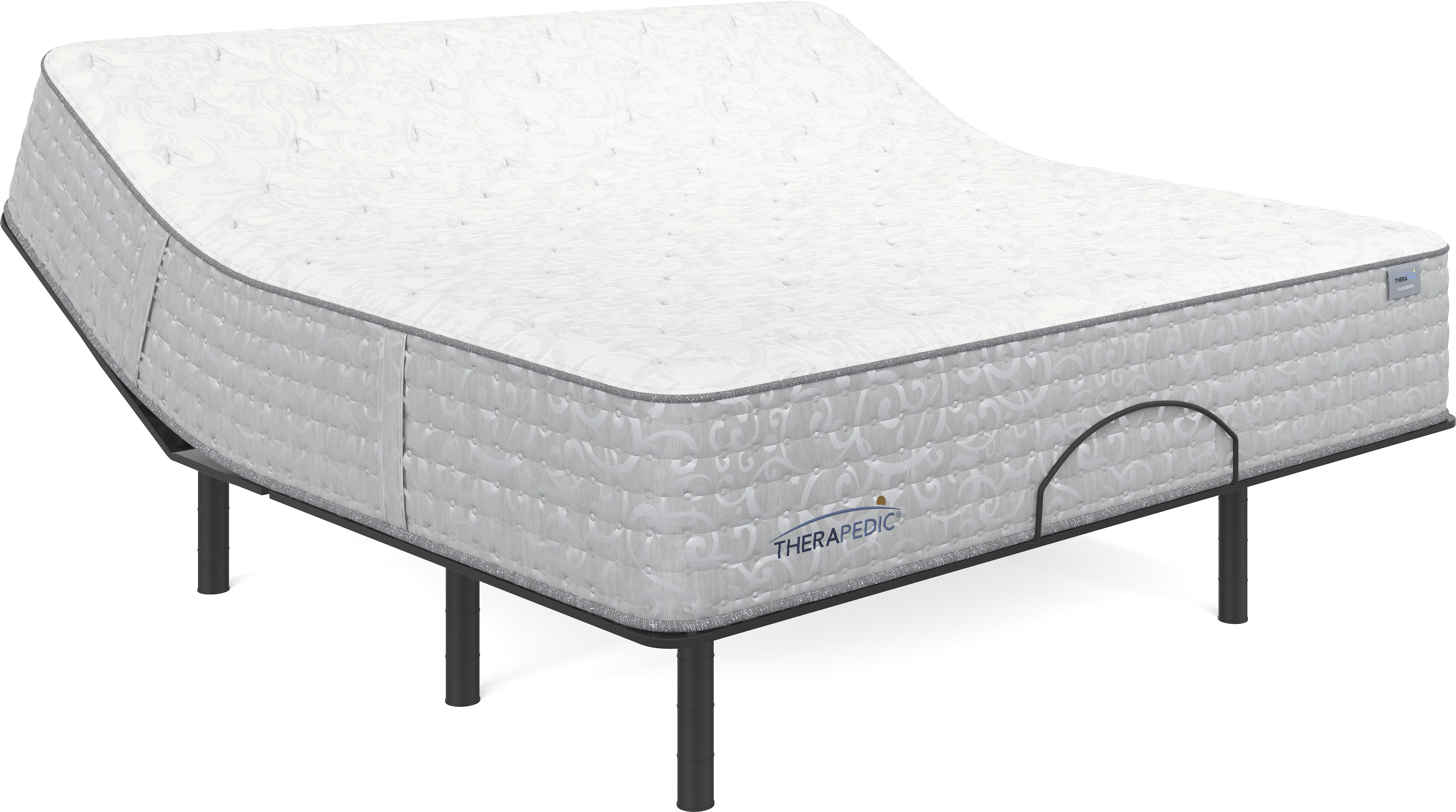 Therapedic Glassboro King Mattress with Head Up Only Base - Thumbnail - Image 1