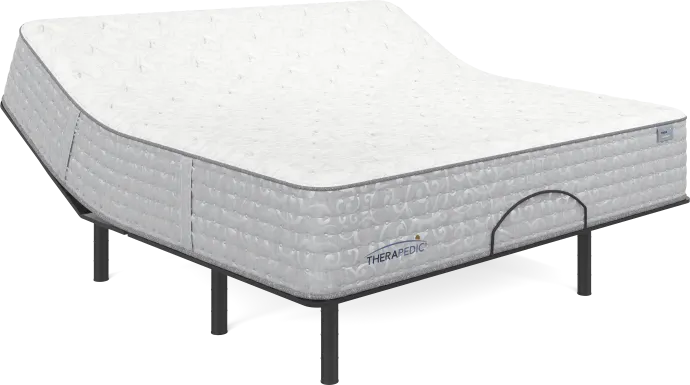 Therapedic Glassboro King Mattress with Head Up Only Base