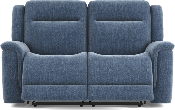 Meadow Park Cobalt Reclining Loveseat