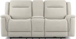dual power console loveseat