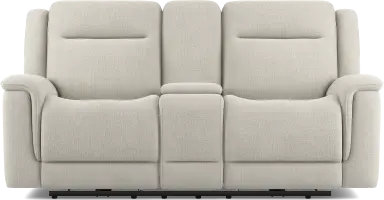 dual power console loveseat
