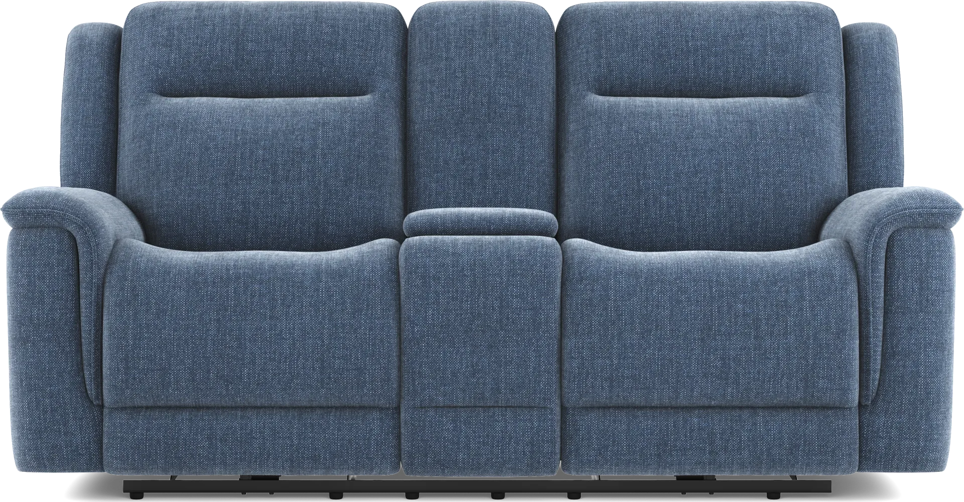 Meadow Park Cobalt Dual Power Reclining Console Loveseat - Image 1