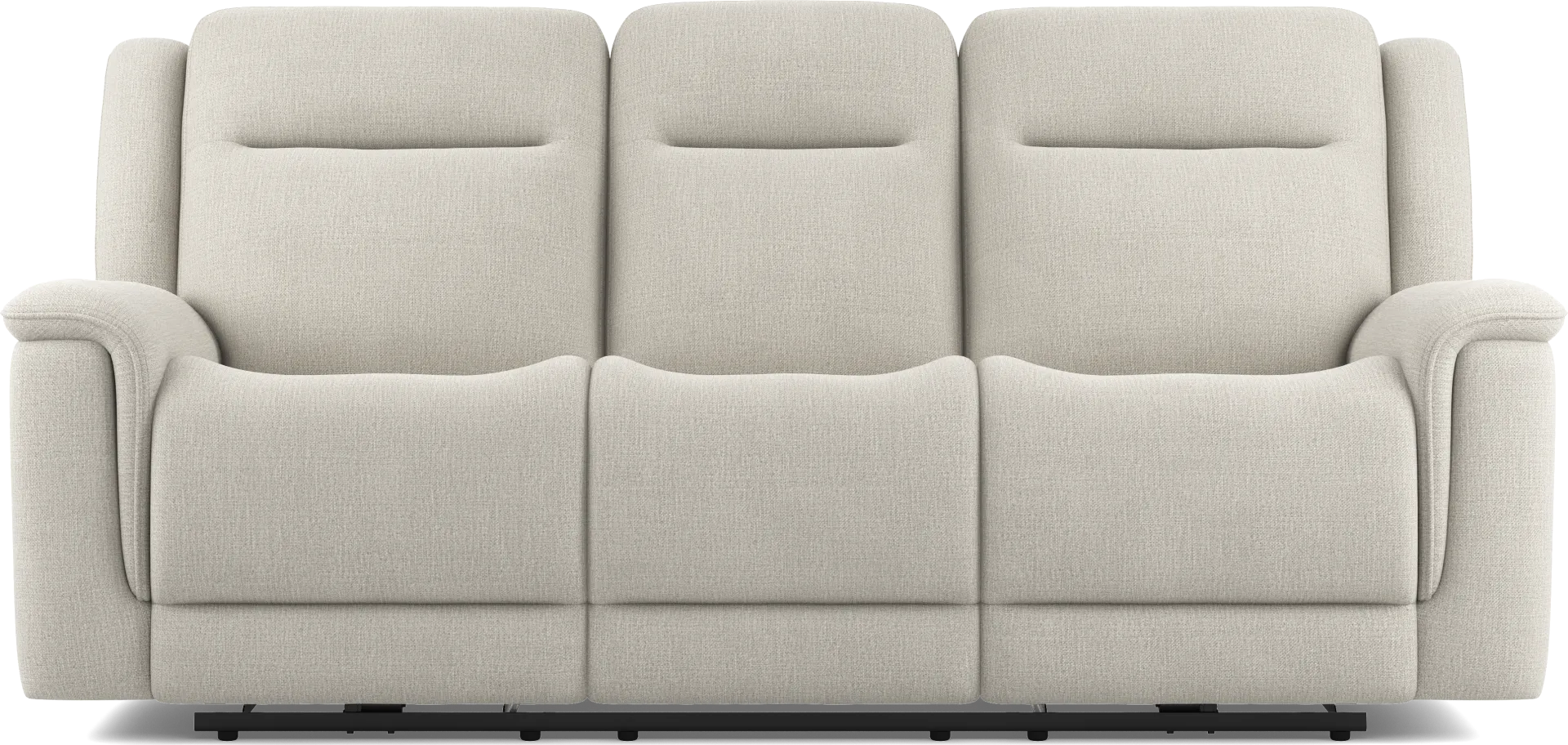 Meadow Park Cement 3 Pc Dual Power Reclining Living Room - Image 2