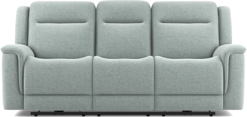 Meadow Park Seafoam Dual Power Reclining Sofa
