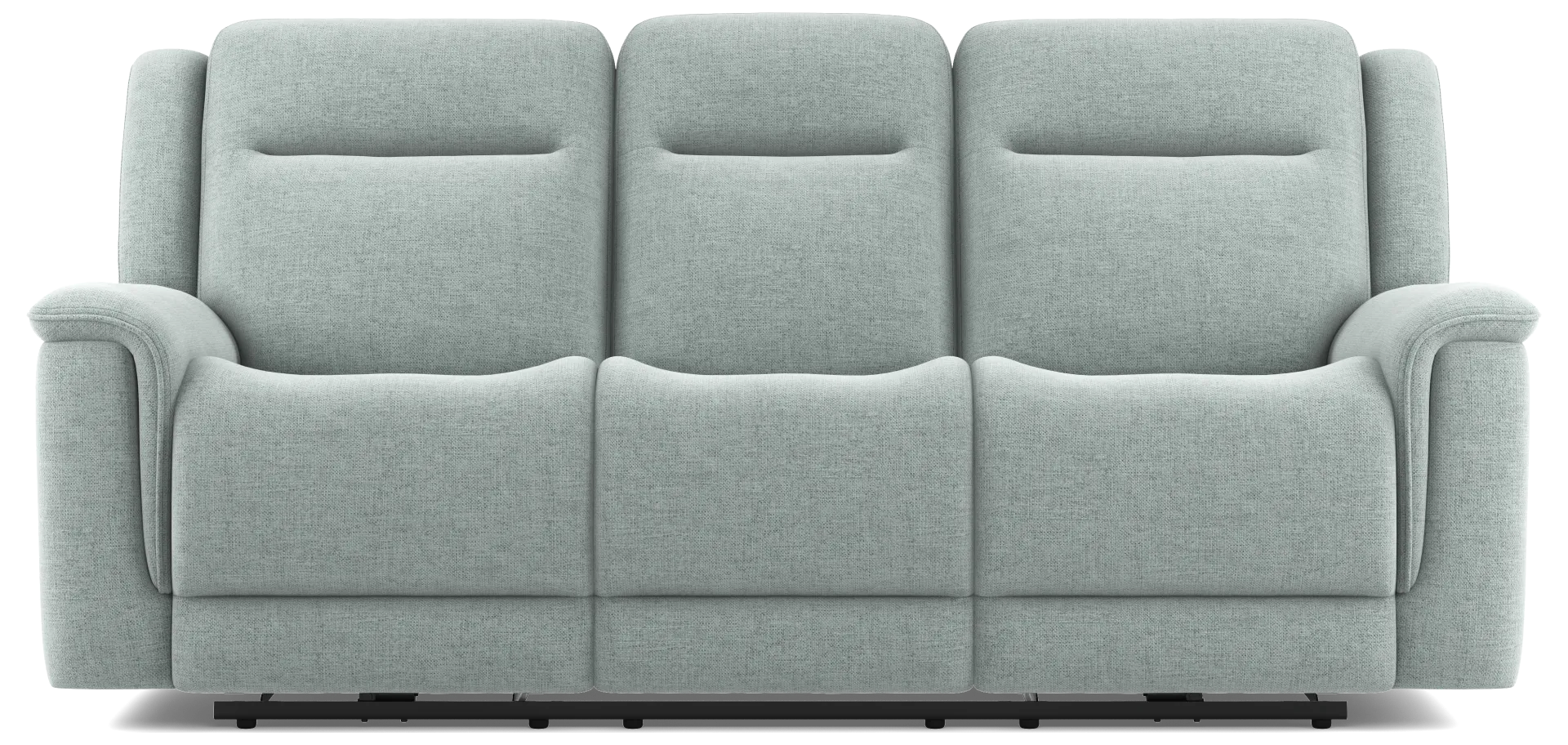 seafoam dual power reclining sofa