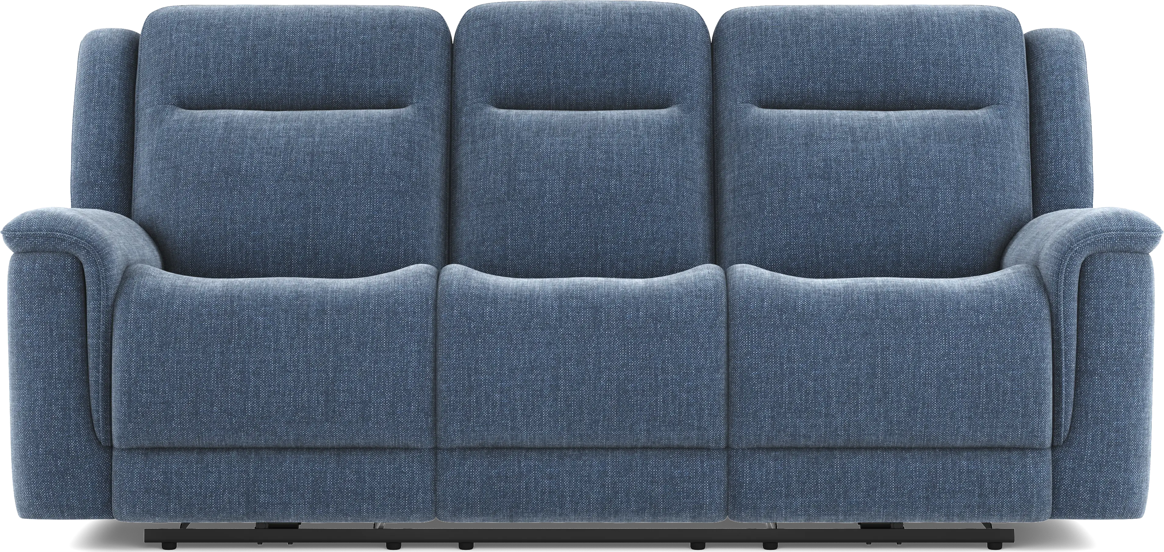 Meadow Park Cobalt Dual Power Reclining Sofa - Thumbnail - Image 1