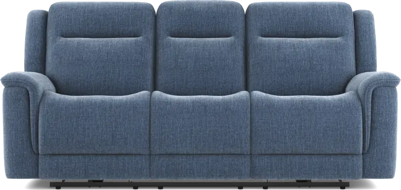 Meadow Park Cobalt Dual Power Reclining Sofa