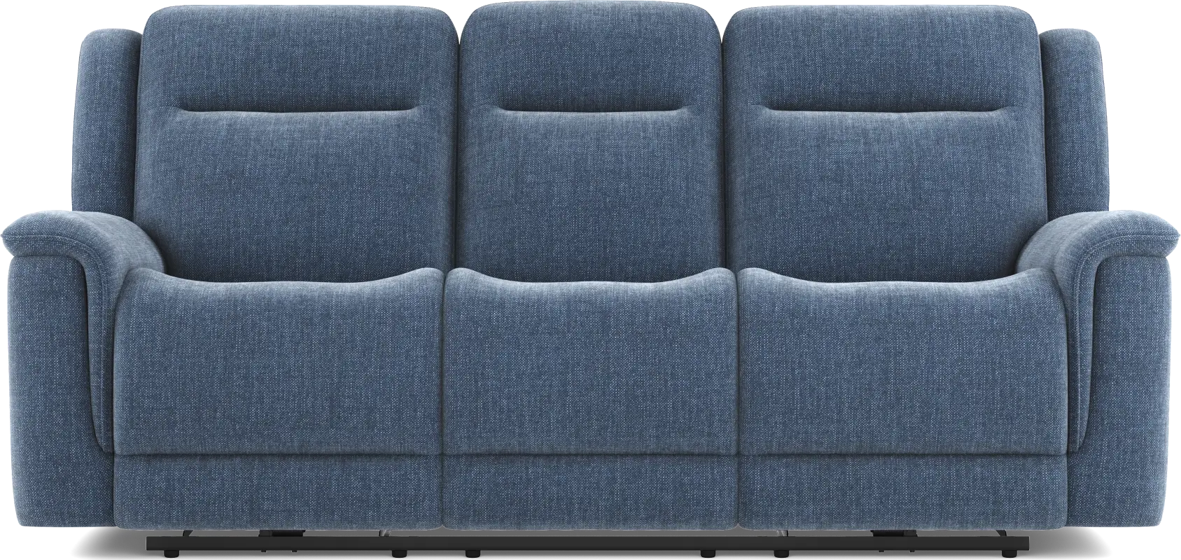 Meadow Park Cobalt Dual Power Reclining Sofa