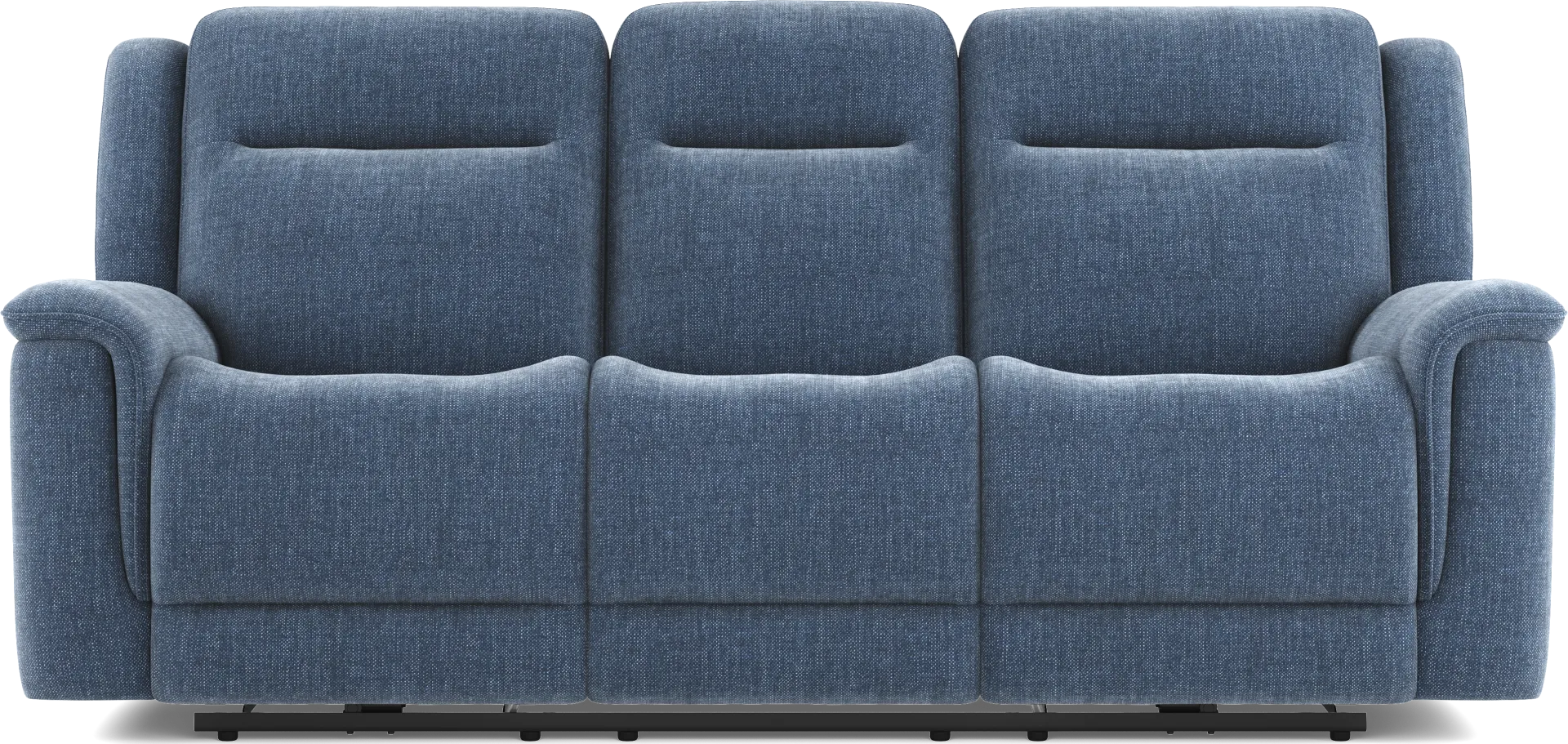 Meadow Park Cobalt Dual Power Reclining Sofa - Image 1