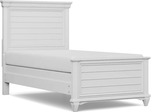 Kids Hilton Head White Twin Panel Bed