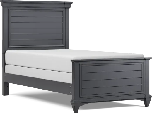 Kids Hilton Head Graphite Twin Panel Bed