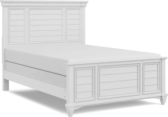 Kids Hilton Head White Full Panel Bed