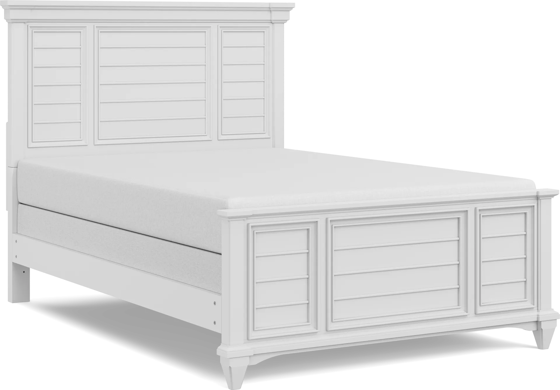 Kids Hilton Head White Full Panel Bed - Image 1