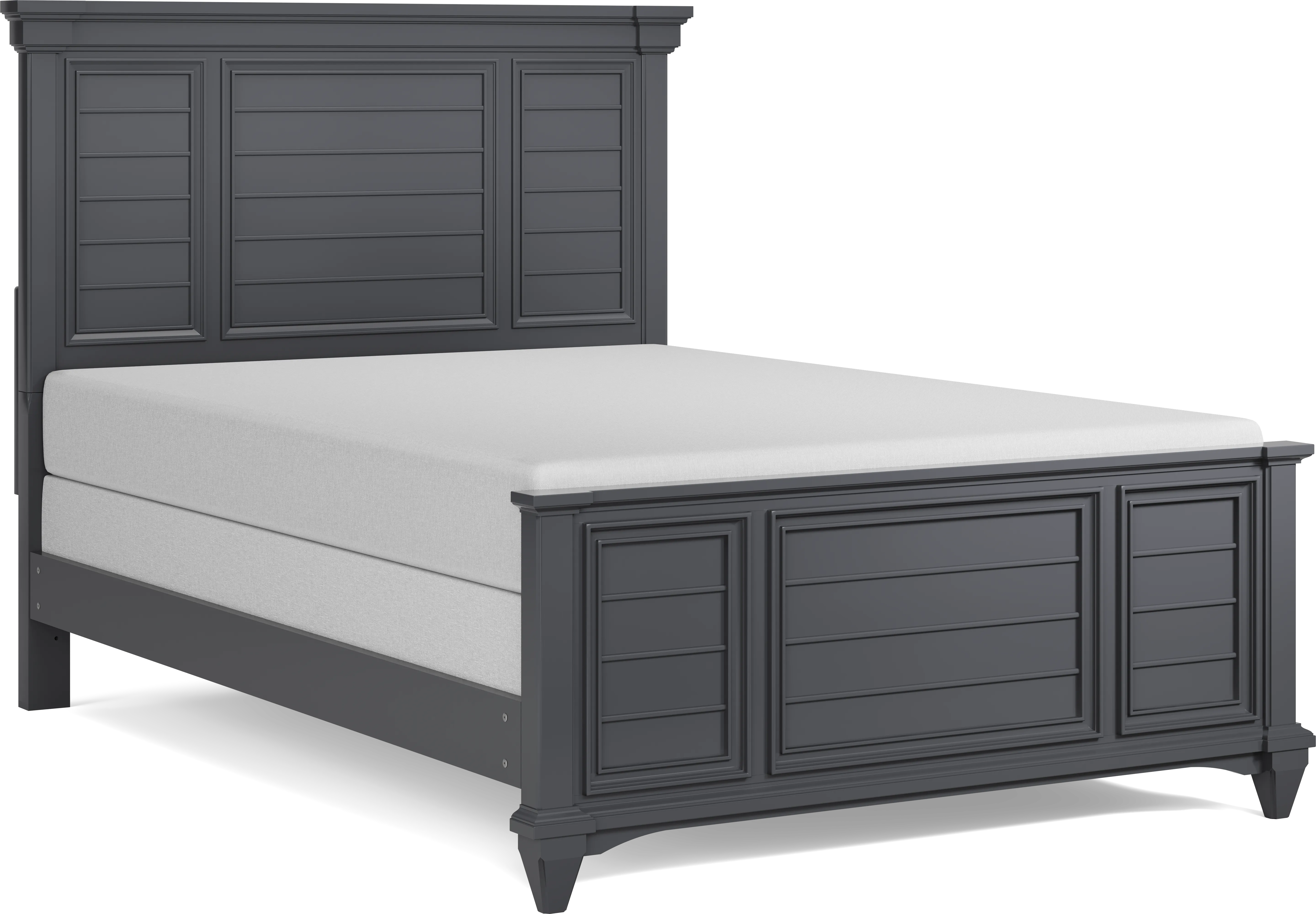 Kids Hilton Head Graphite Full Panel Bed - Thumbnail - Image 1