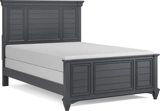 Kids Hilton Head Graphite Full Panel Bed