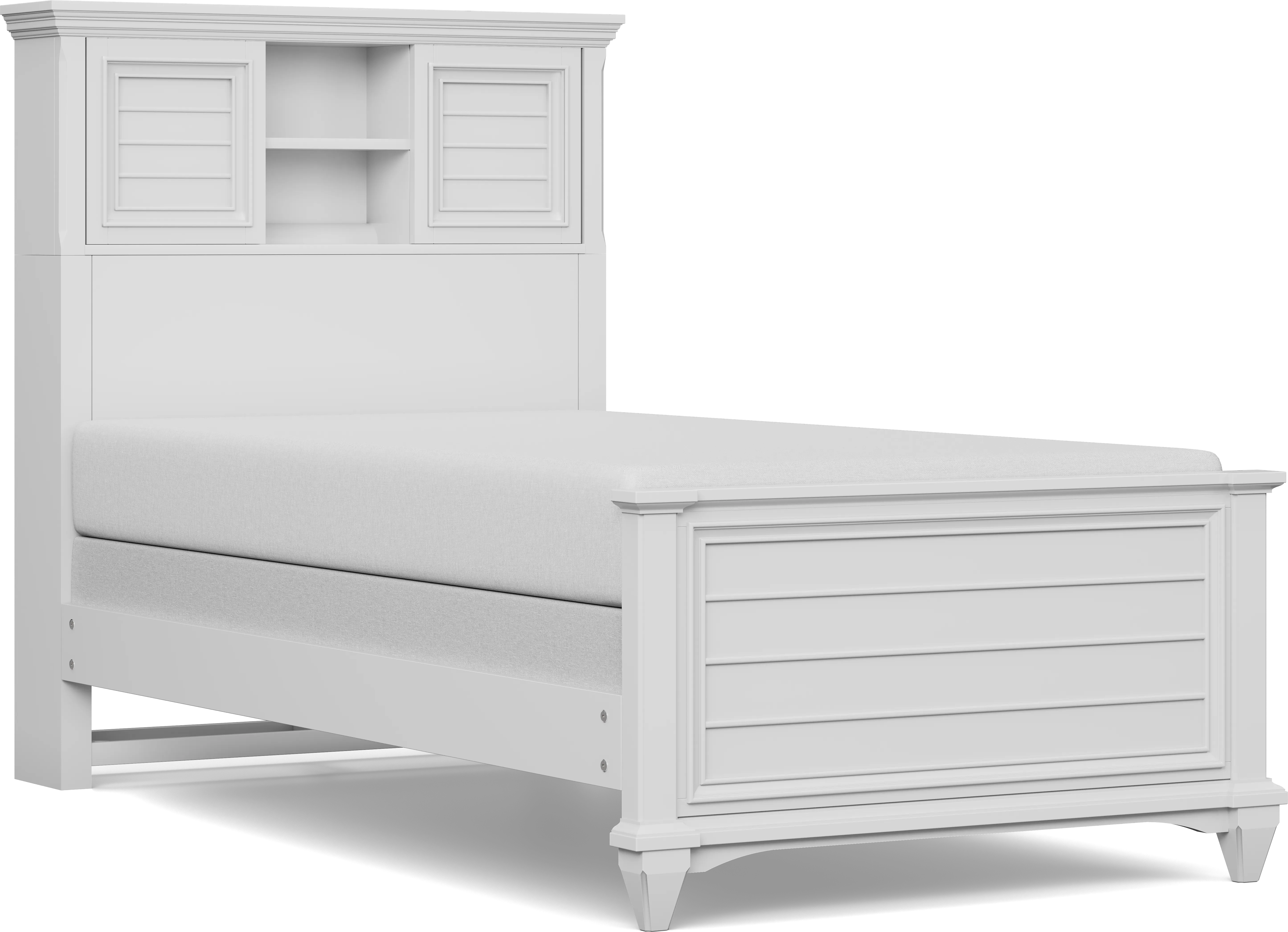 Kids Hilton Head White Twin Bookcase Bedroom - Thumbnail - Image 2