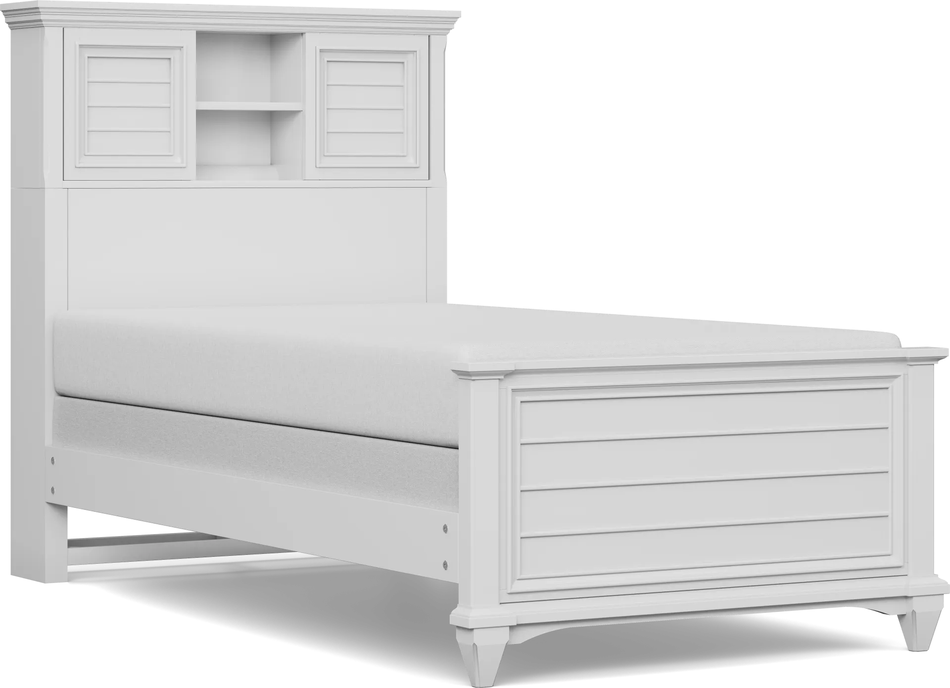 Kids Hilton Head White Twin Bookcase Bedroom - Image 2