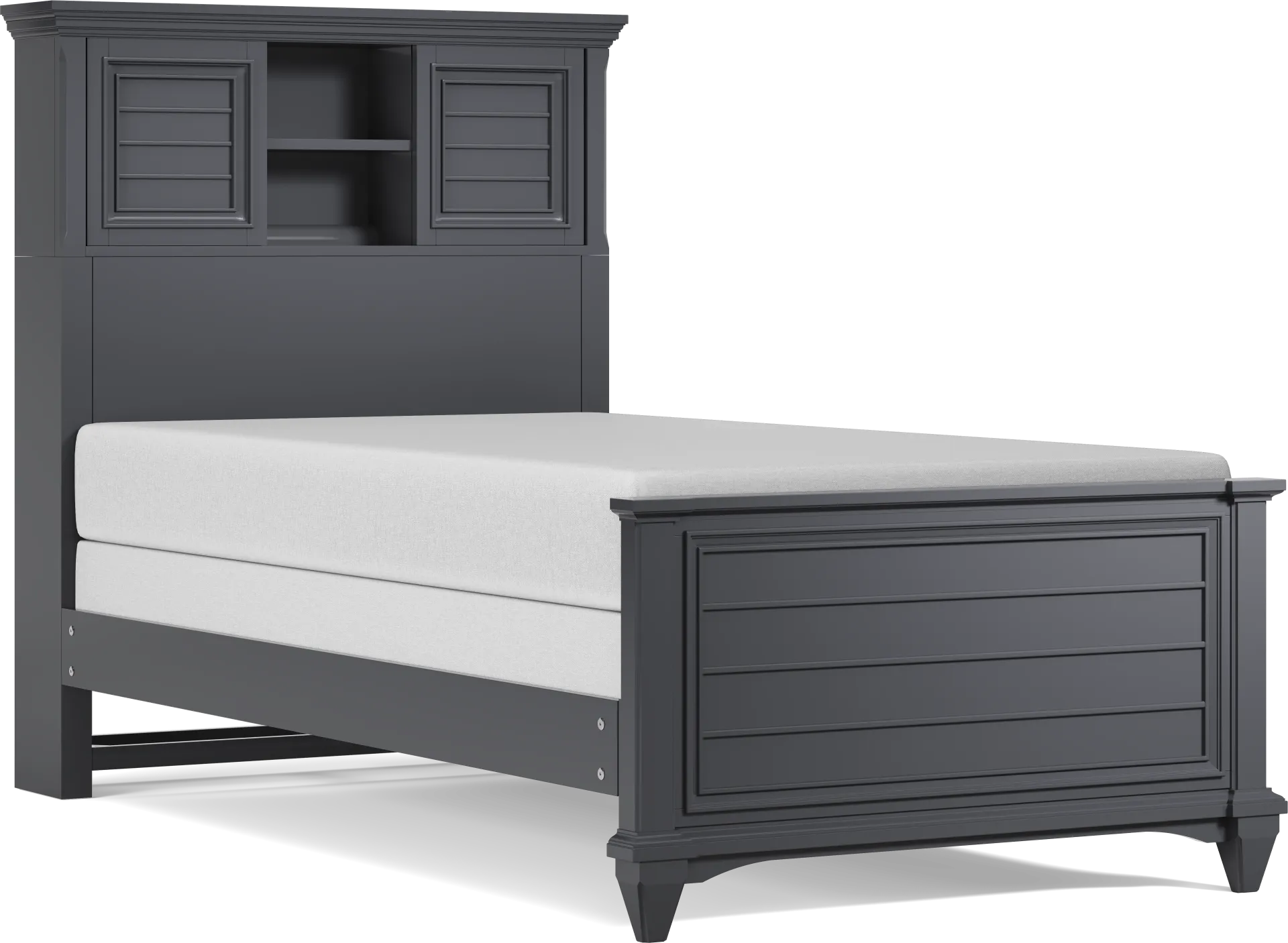 Kids Hilton Head Graphite 3 Pc Twin Bookcase Bed - Image 2