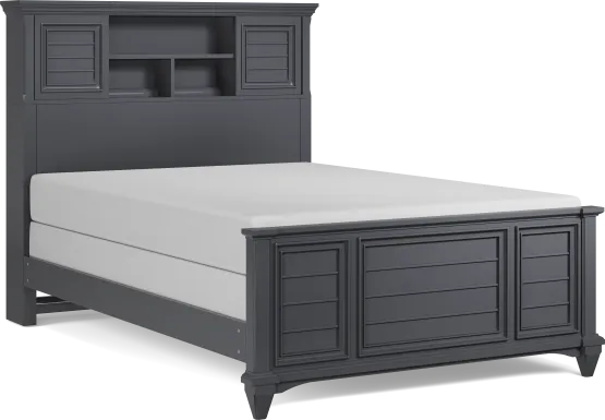 Kids Hilton Head Graphite Full Bookcase Bed