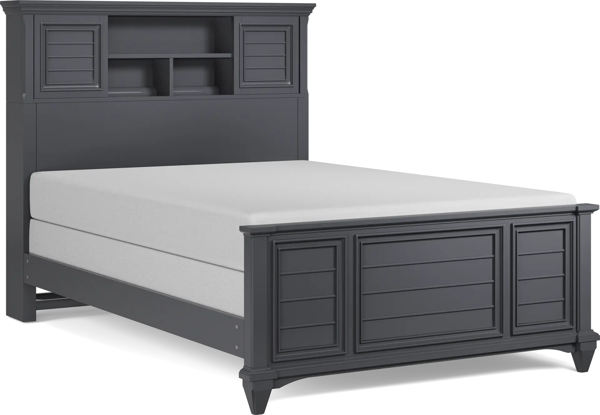 Hilton Head Kids Graphite Full Bookcase Bed