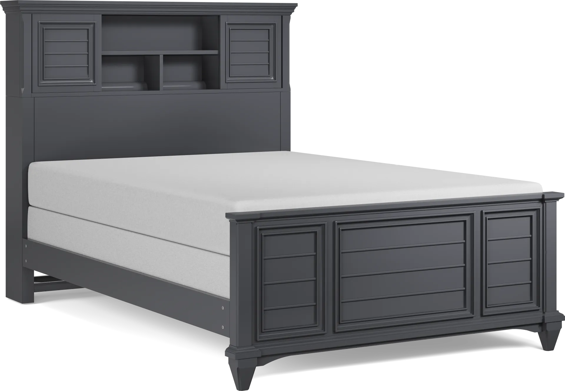 Kids Hilton Head Graphite Full Bookcase Bed - Image 1