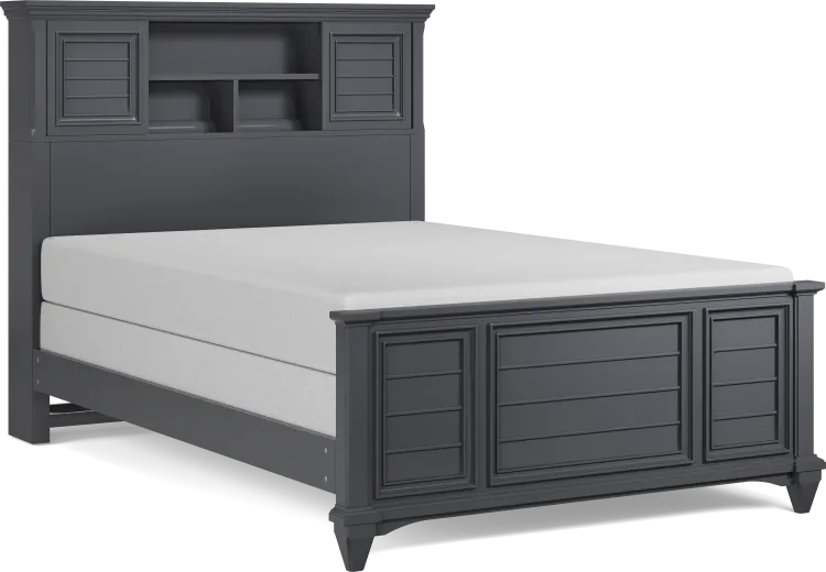 3 pc full bookcase bed