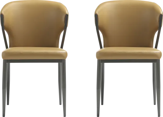 Blossompoint Camel Brown Dining Chair, Set of 2