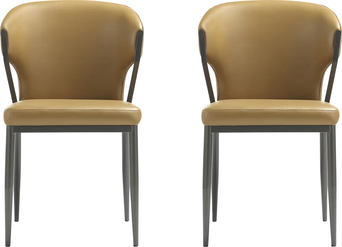 Blossompoint Camel Brown Dining Chair, Set of 2