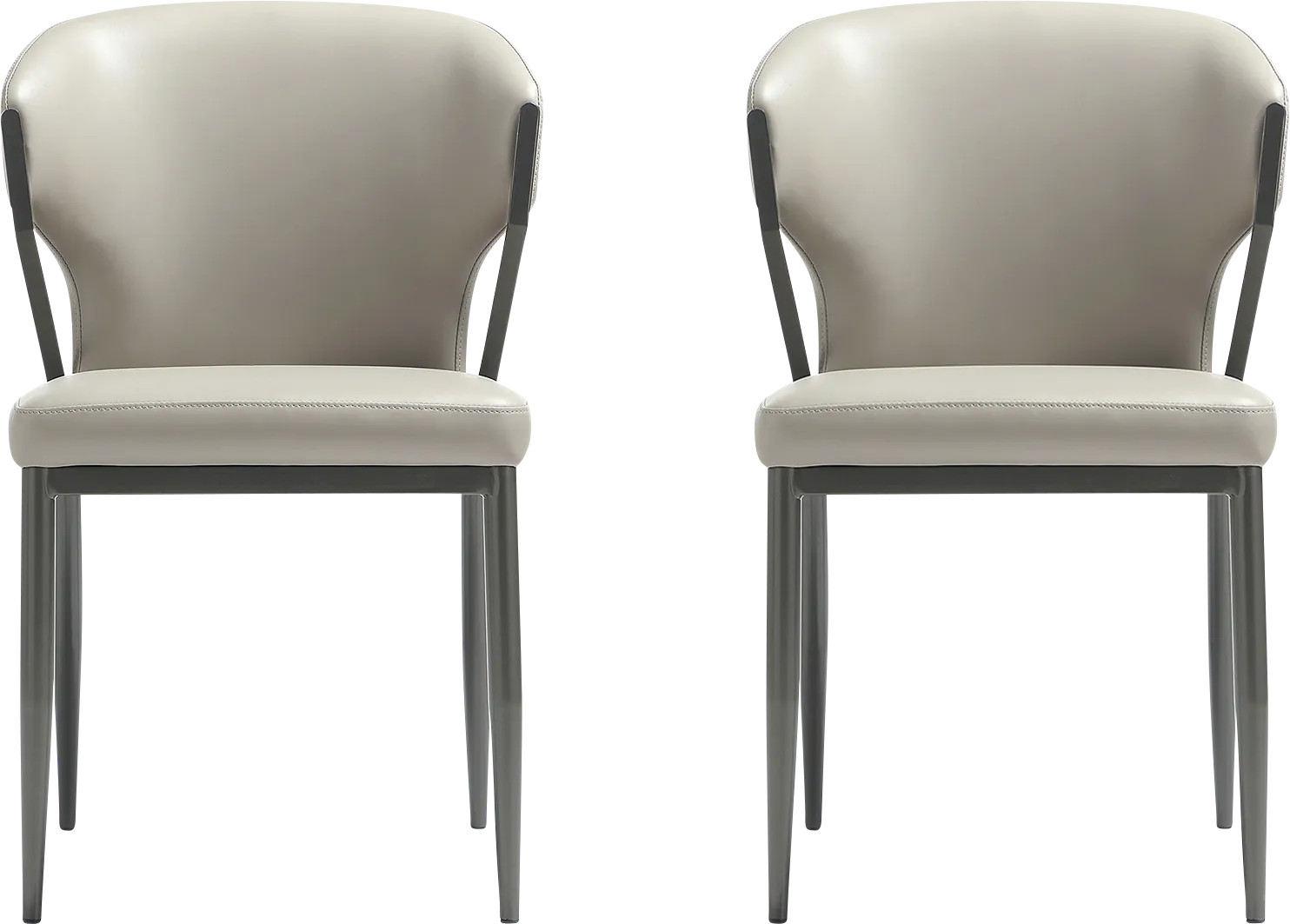 Blossompoint Light Gray Dining Chair, Set of 2 - Thumbnail - Image 1