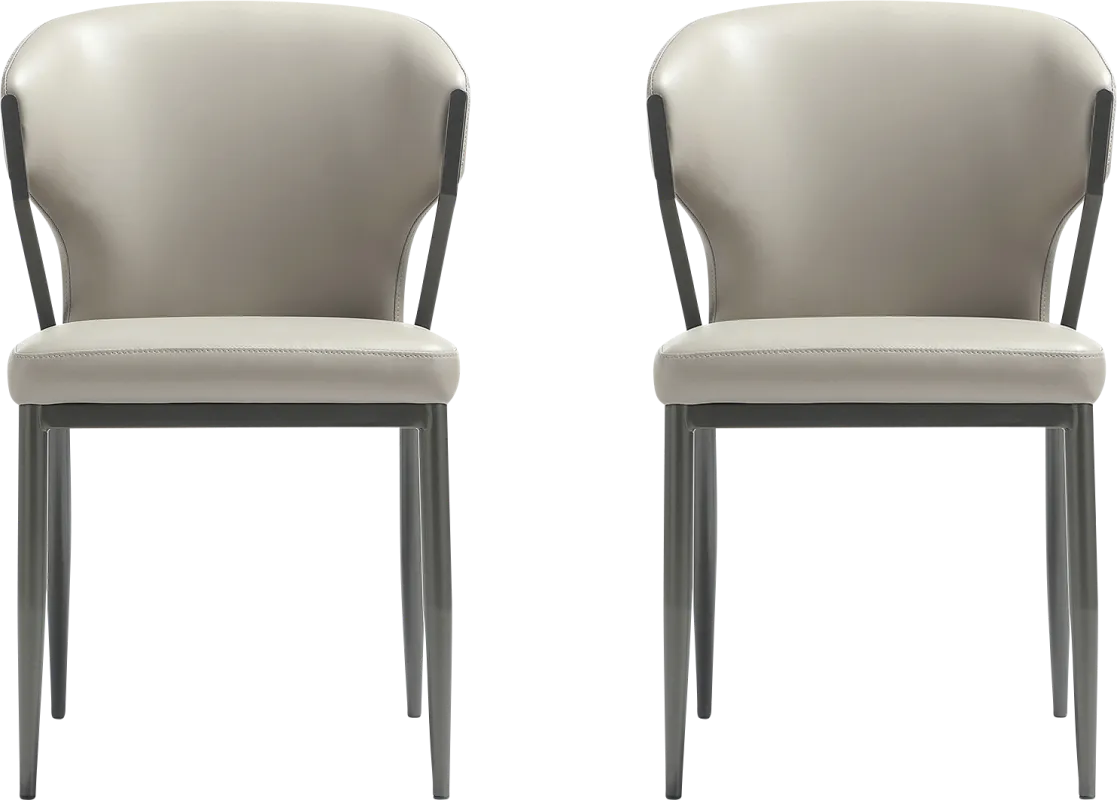 Blossompoint Light Gray Dining Chair, Set of 2
