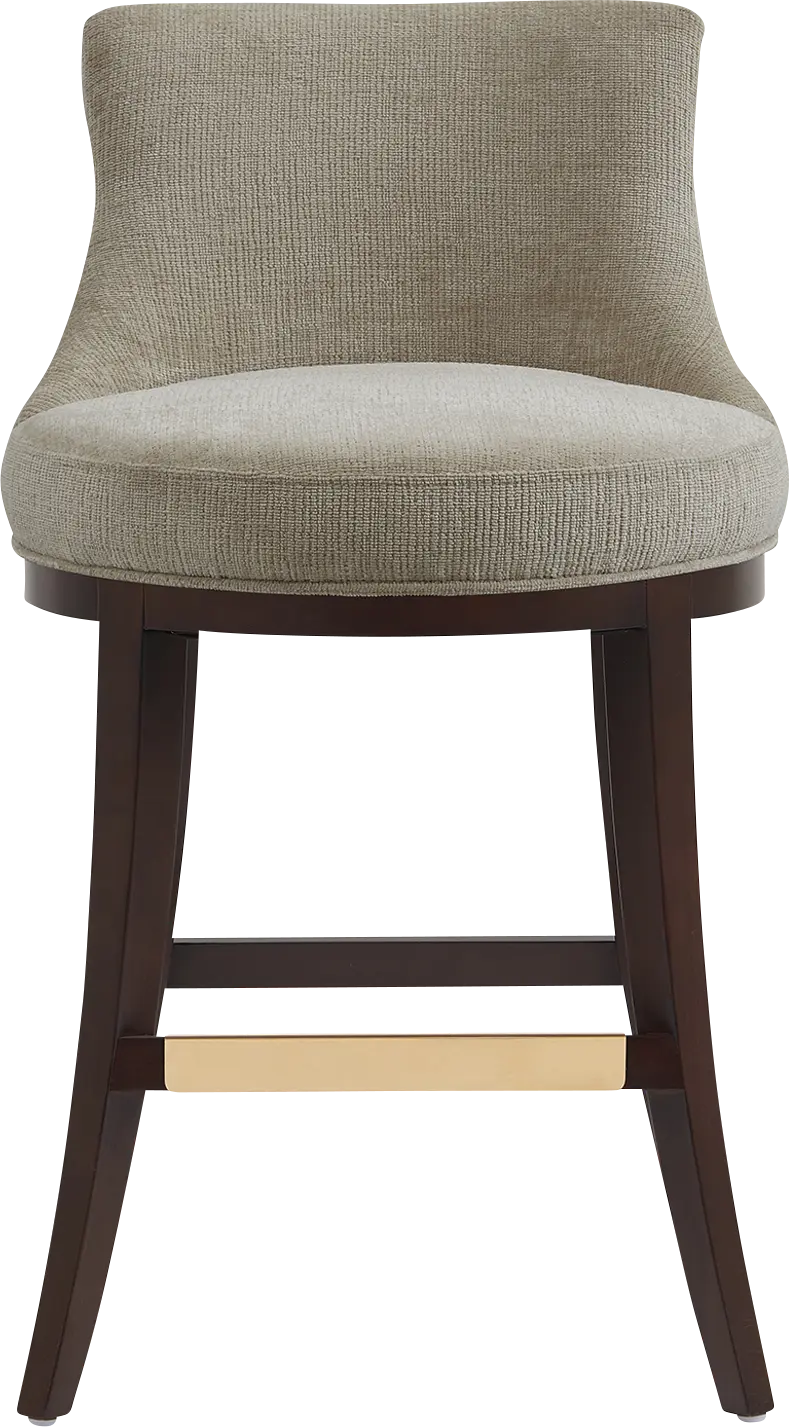 Angelphone Taupe Counter Height Stool