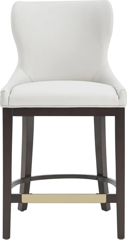Lucentwater White Counter Height Stool