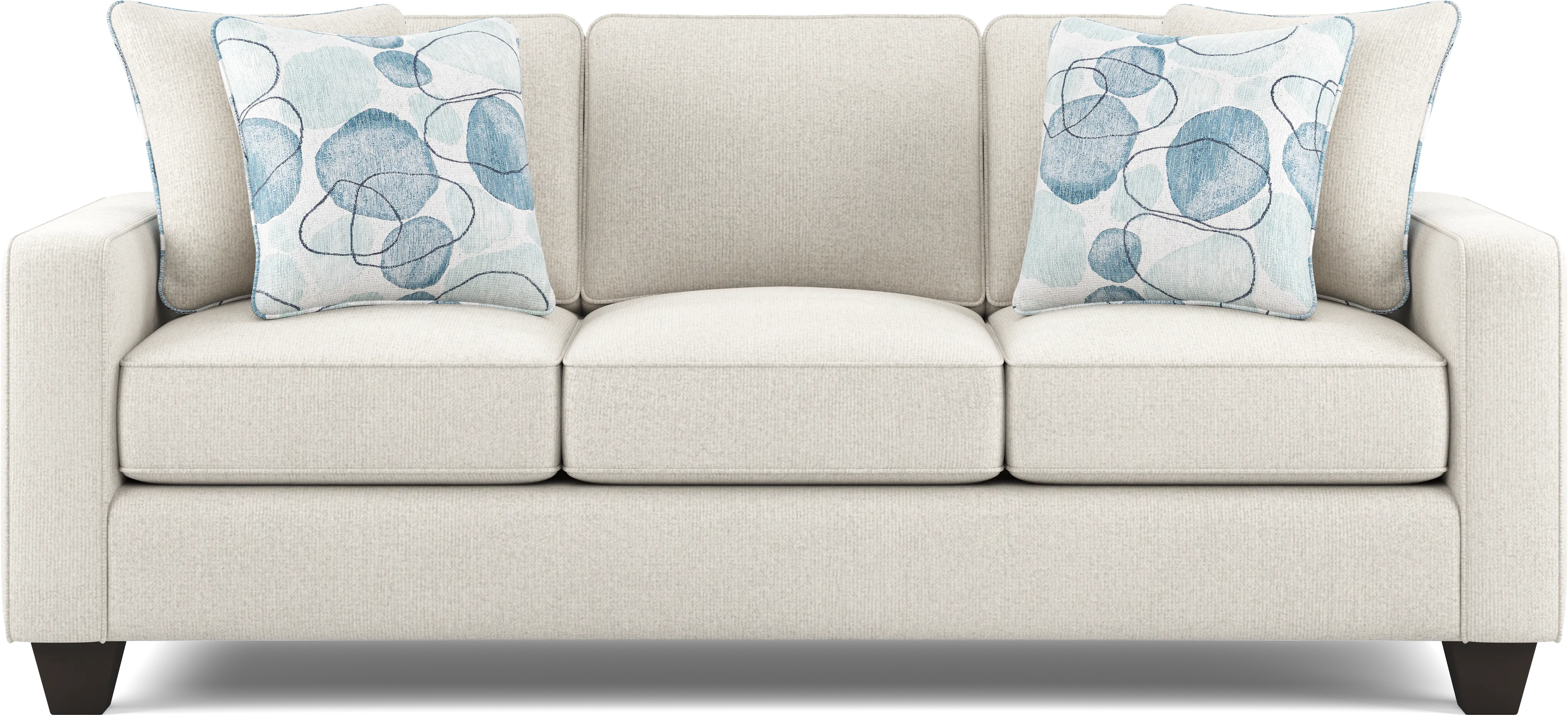Alanis Bay White Gel Foam Sleeper Sofa - Thumbnail - Image 1