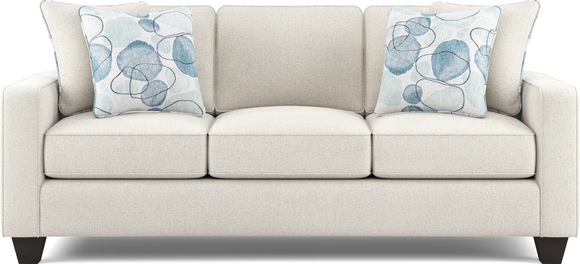 Alanis Bay White Gel Foam Sleeper Sofa - Image 1