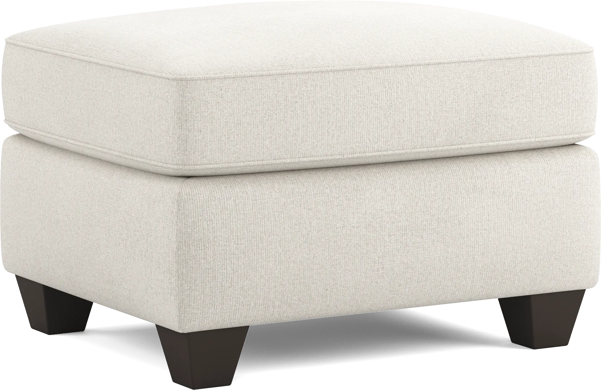 Alanis Bay White Ottoman - Thumbnail - Image 1