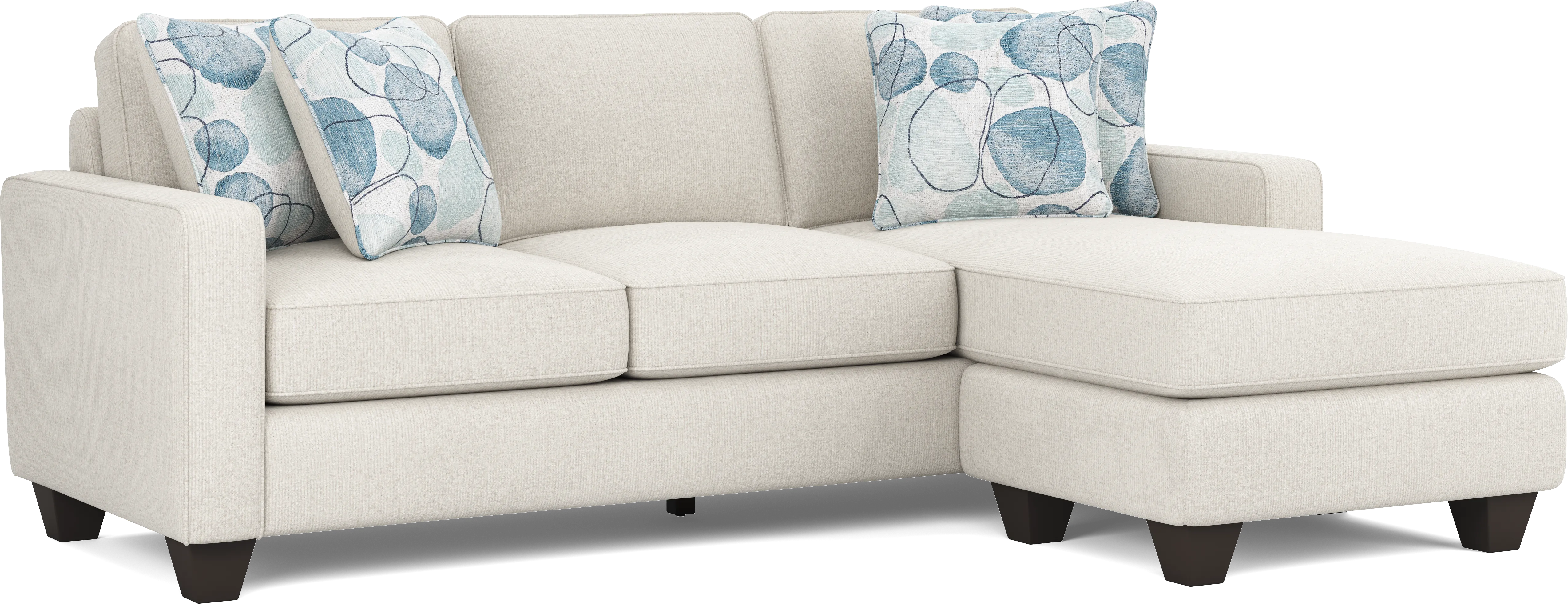 Alanis Bay White Sofa Chaise - Thumbnail - Image 1