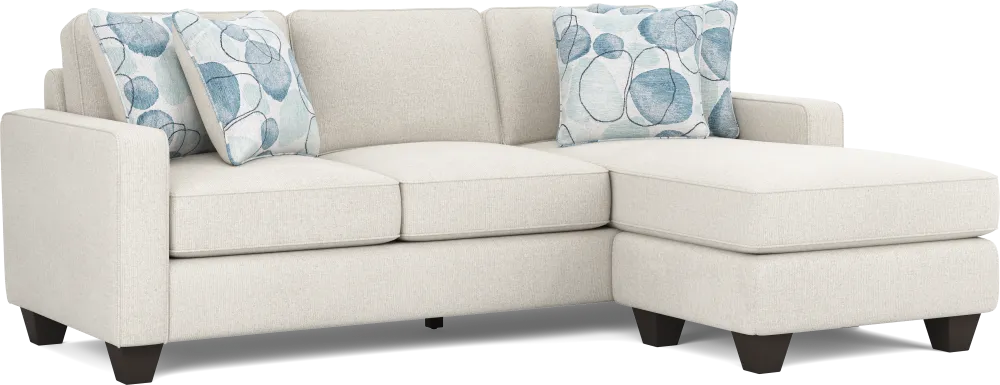 Alanis Bay White Sofa Chaise