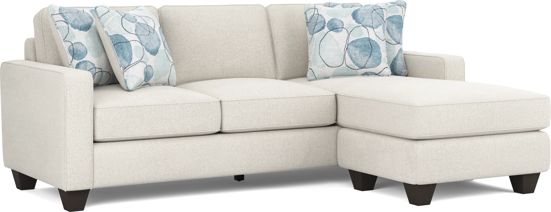 Alanis Bay White Sofa Chaise - Image 1