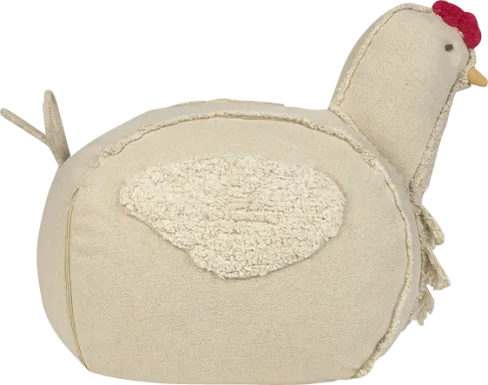 Kids Beige Chicken Pouf