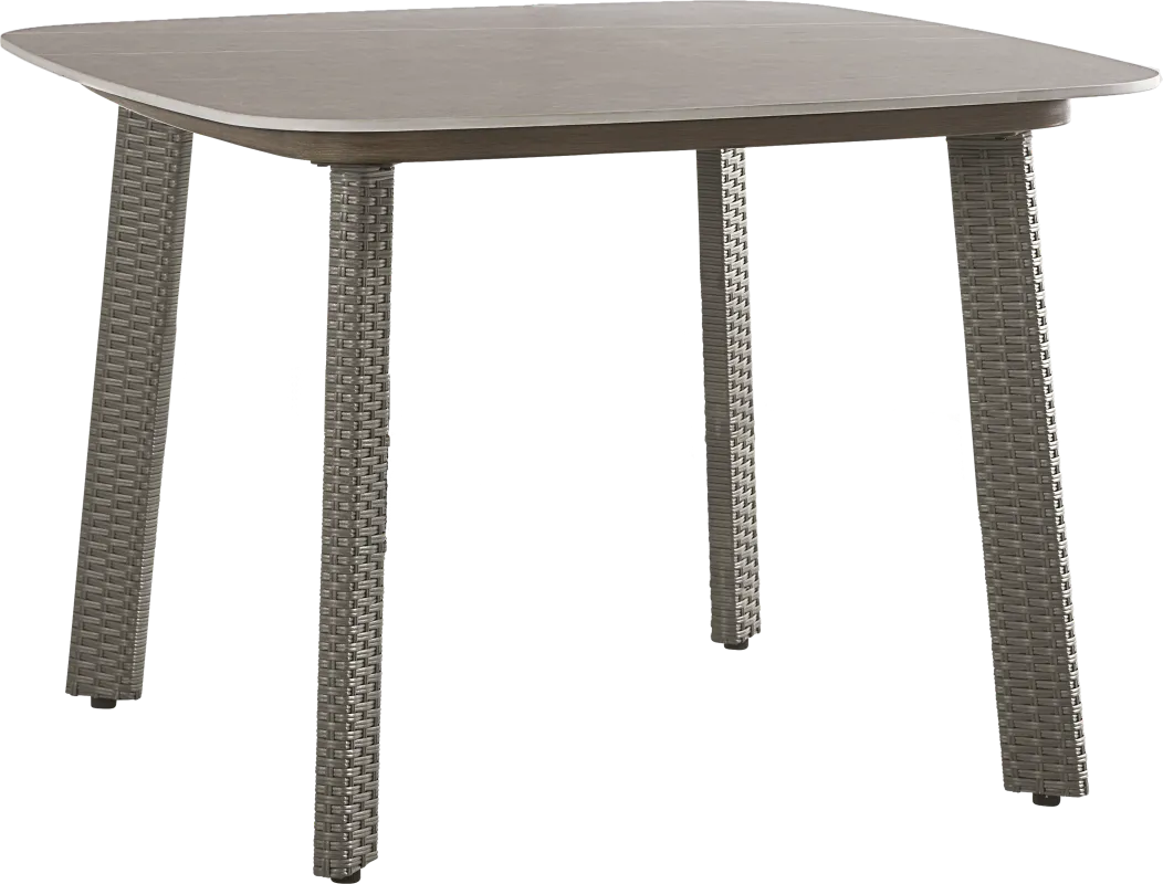 Point Reyes Brown Square Outdoor Dining Table
