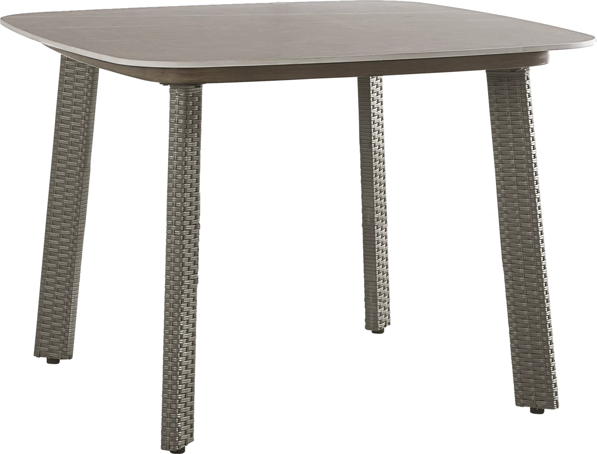 Point Reyes Brown Square Outdoor Dining Table - Image 1