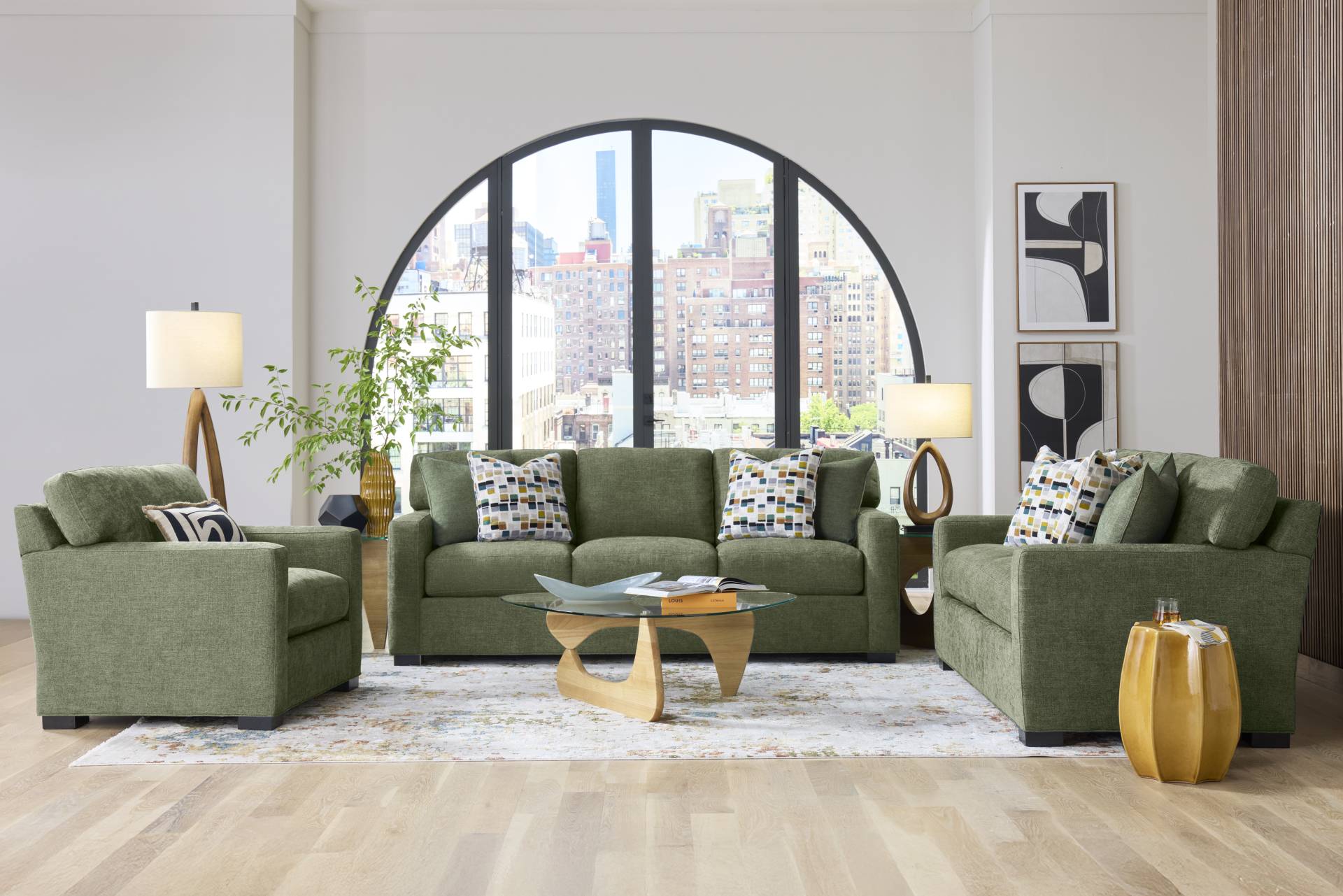 Harmonie Avocado 7 Pc Living Room full room