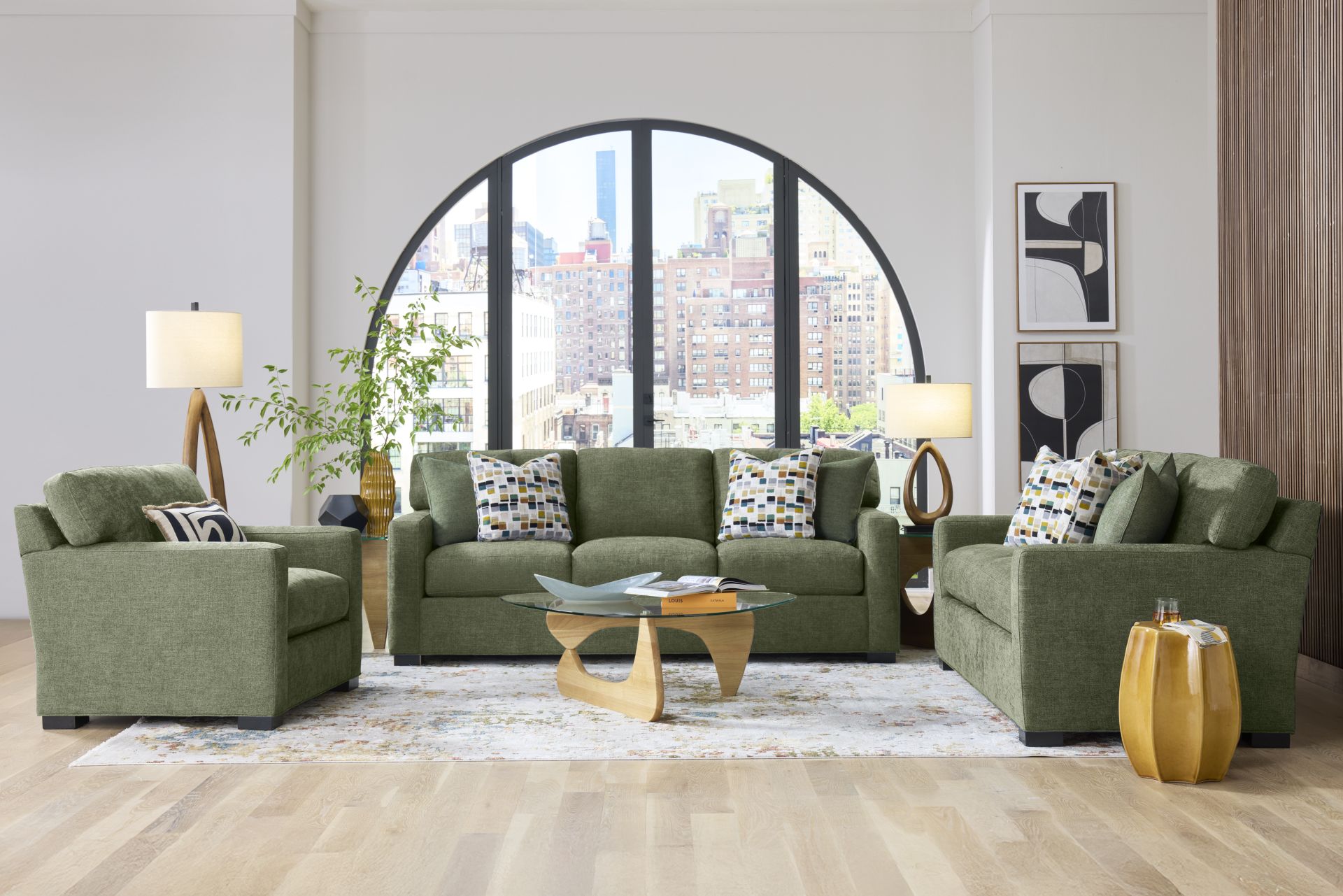 Harmonie Avocado 7 Pc Living Room - Image 1