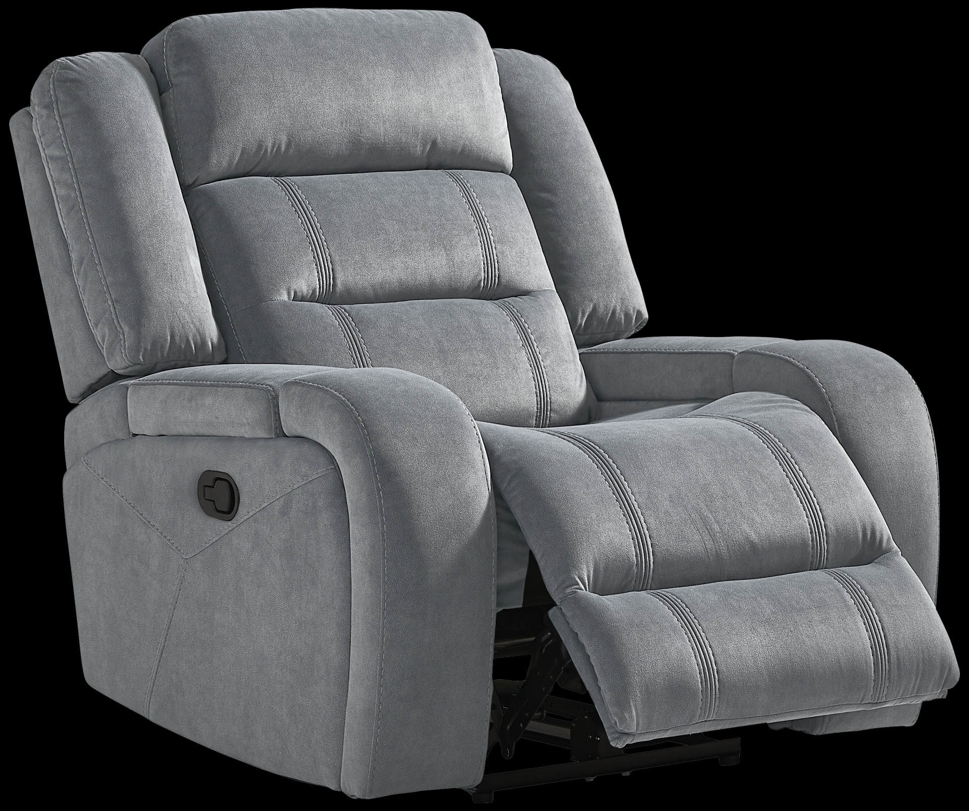 graphite glider recliner