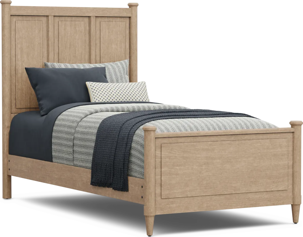 Kids Lindbrook Sand Twin Panel Bed