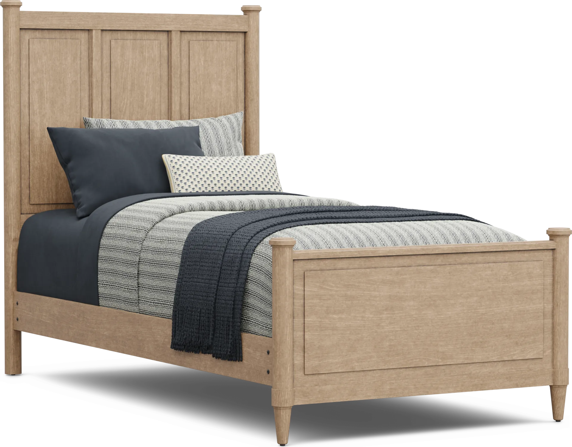Kids Lindbrook Sand Twin Panel Bed - Image 1